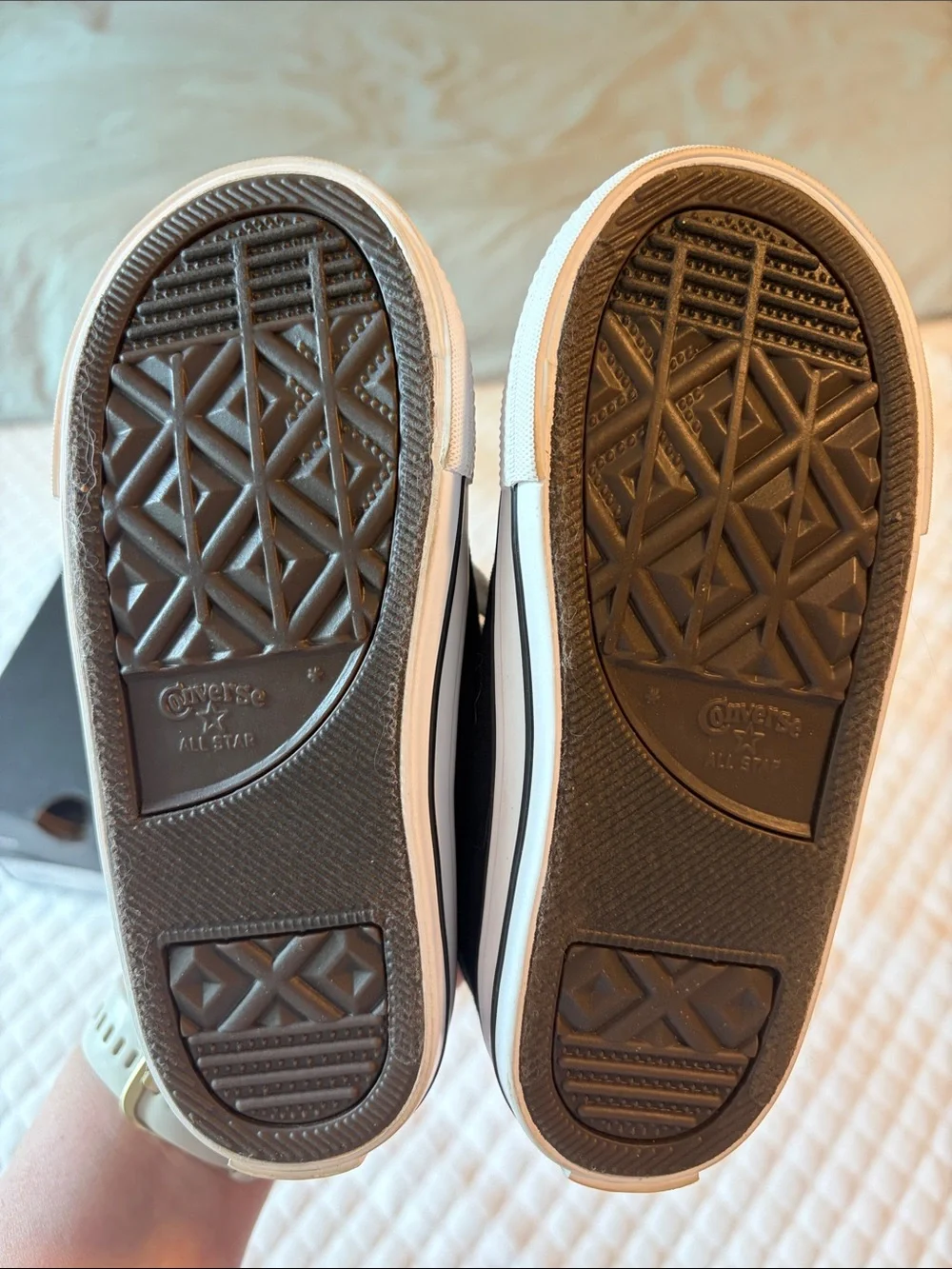 New Toddler Converse Black & White Sneakers Slip On